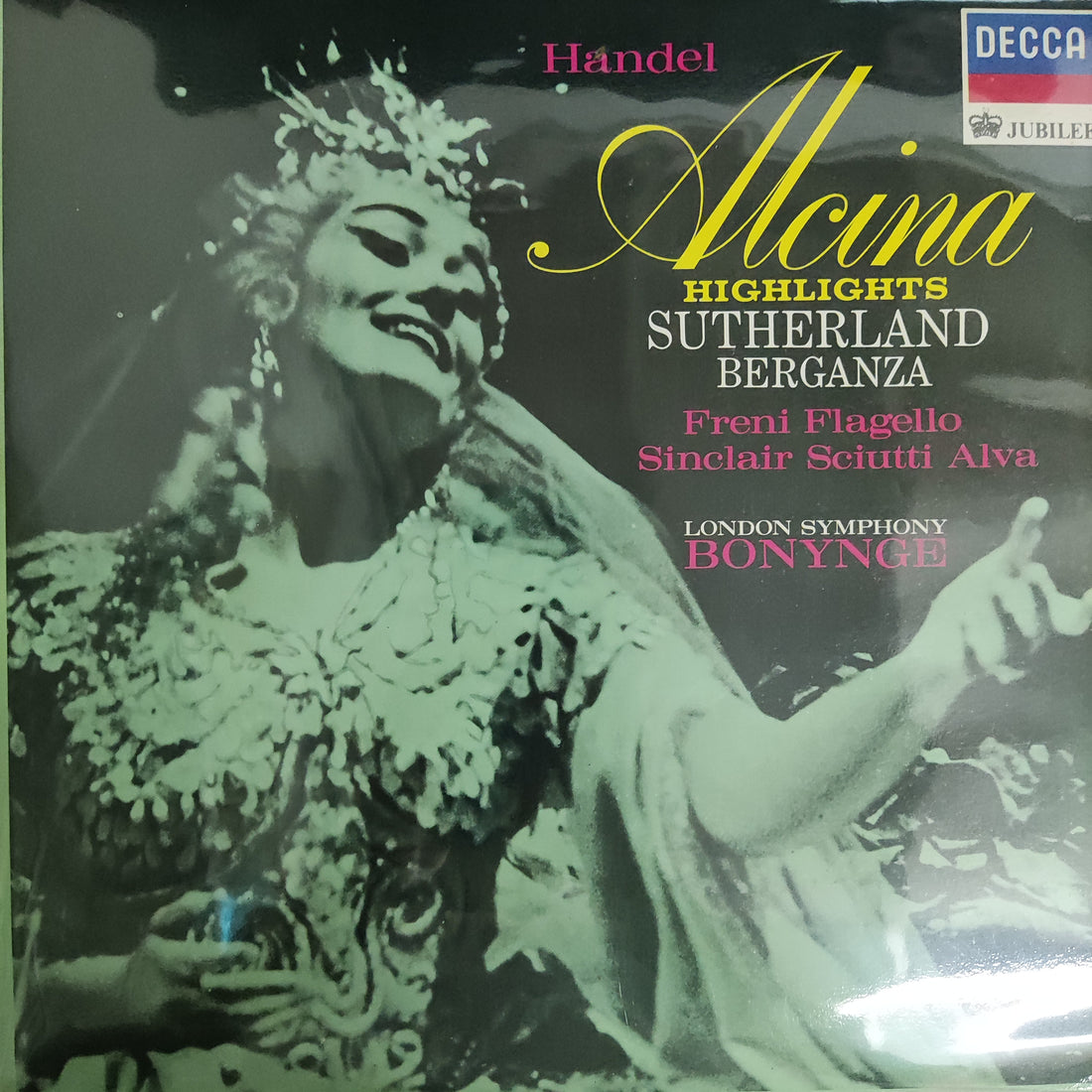แผ่นเสียง Handel - Alcina Highlights Sutherland Berganza Freni Flagello Sinclair Sciutti Alva London Symphony Bonynge Vinyl VG+