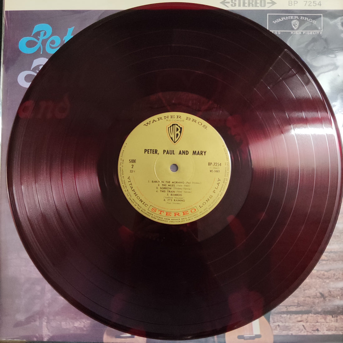 แผ่นเสียง Peter, Paul & Mary - Peter, Paul And Mary Vinyl VG+ แผ่นสี