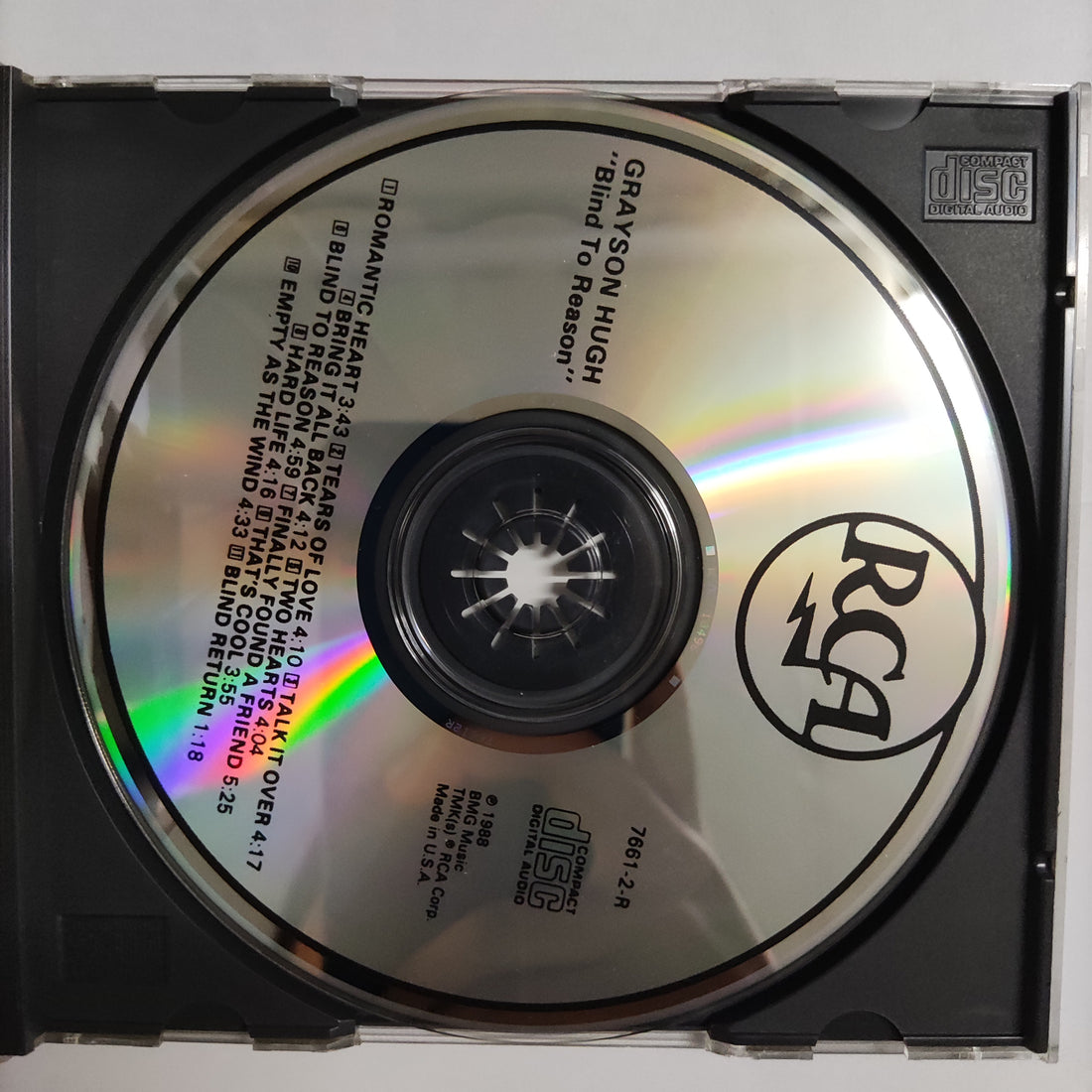 ซีดี Grayson Hugh - Blind To Reason CD NM or M-