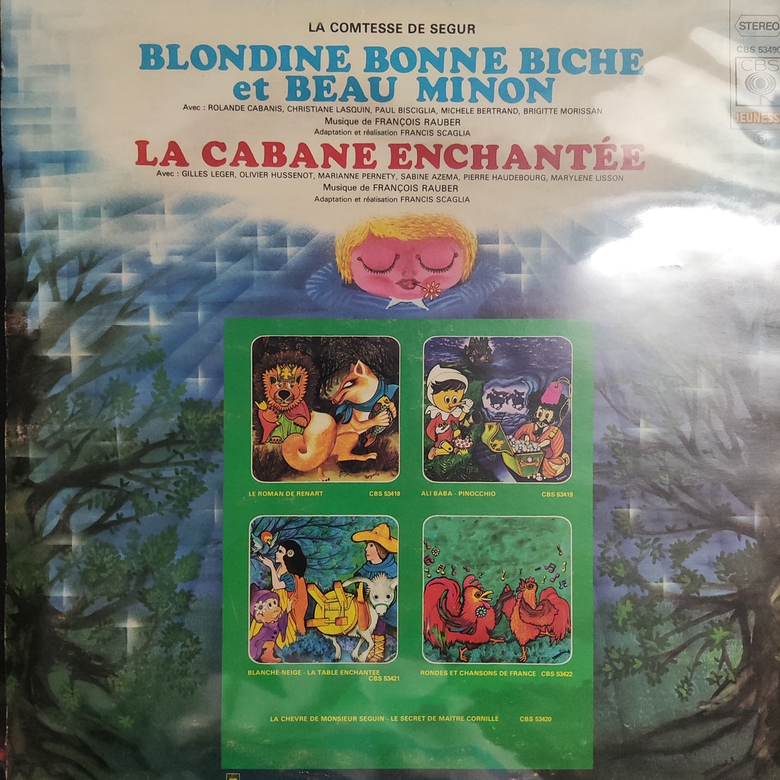 แผ่นเสียง La Comtesse De Ségur - Blondine Bonne Biche et Beau Minon La Cabane Enchantee Vinyl VG+