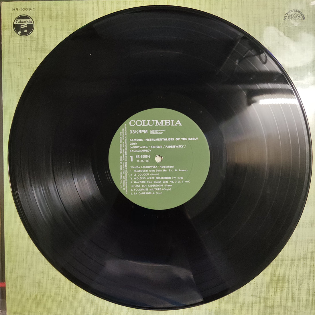 แผ่นเสียง FAMOUS INSTRUMENTALISTS OF THE EARLY 20th - LANDOWSKA / PADEREWSKI / KREISLER / RACHMANINOV Vinyl VG+