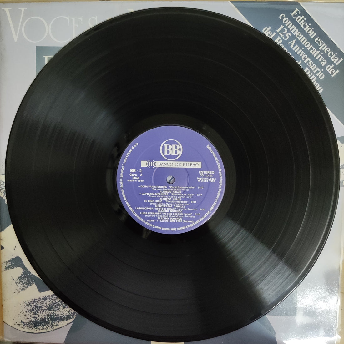 แผ่นเสียง Various - Voces Musica De España / Edición Especial Conmemorativa Del 125 Aniversario Del Banco De Bilbao Vinyl VG+