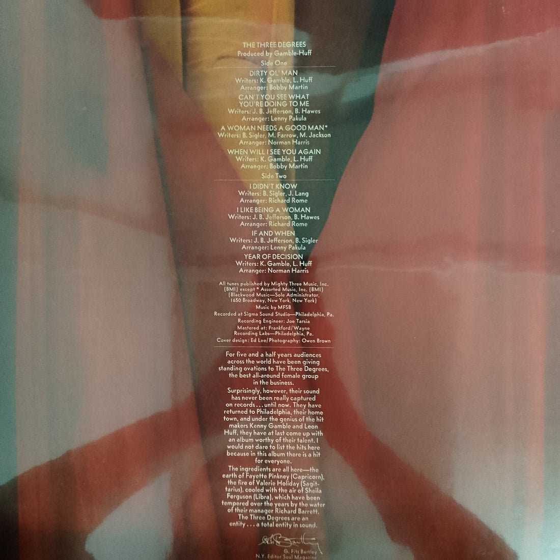 แผ่นเสียง The Three Degrees - The Three Degrees Vinyl VG+