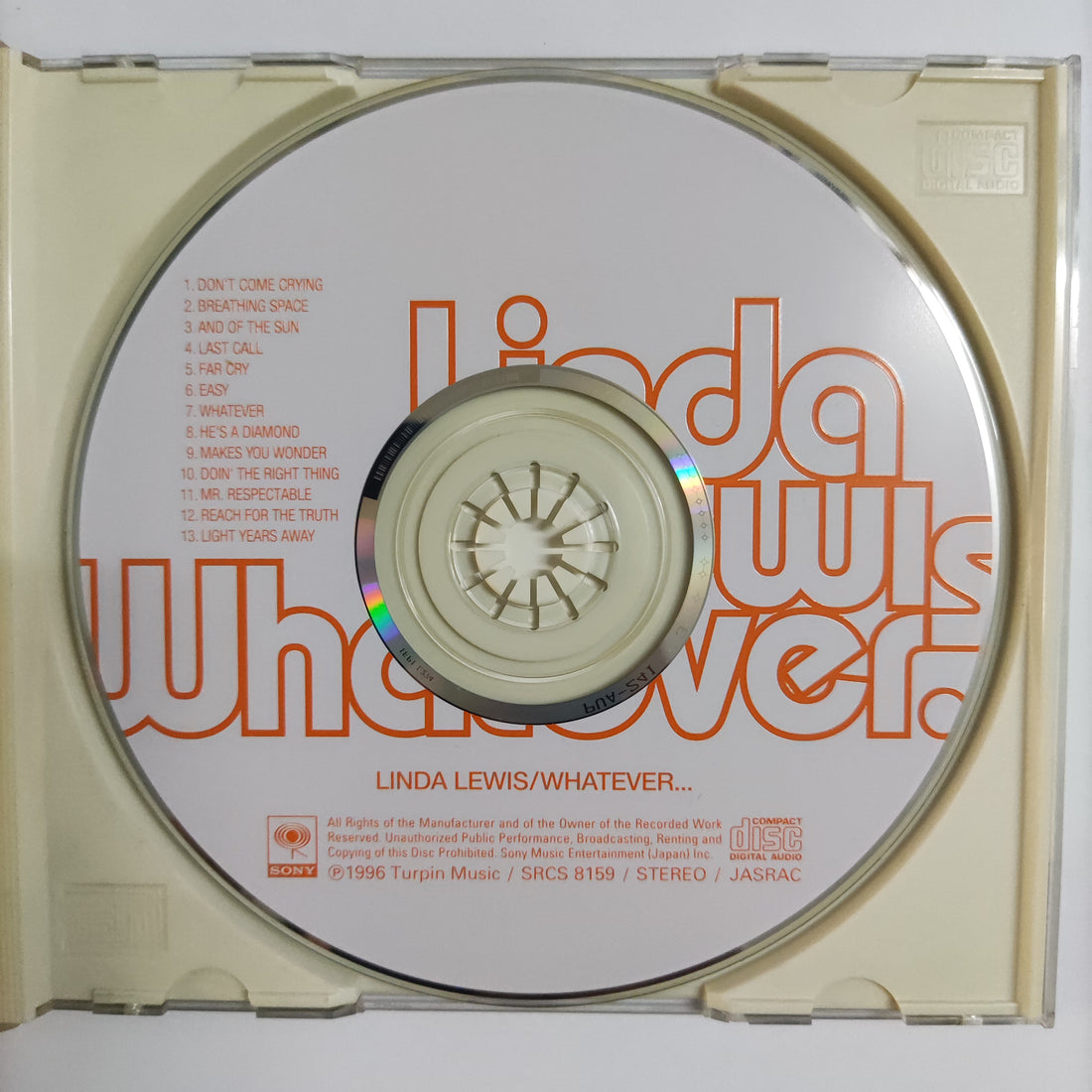 ซีดี Linda Lewis - Whatever... CD NM or M-
