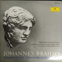 แผ่นเสียง Johannes Brahms - Ein Deutsches Requiem Variationen Über Ein Thema Von Haydn Vinyl VG+ 2LPs
