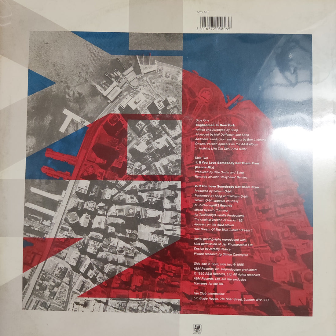 แผ่นเสียง Sting - Englishman In New York The Ben Liebrand Mix Vinyl VG