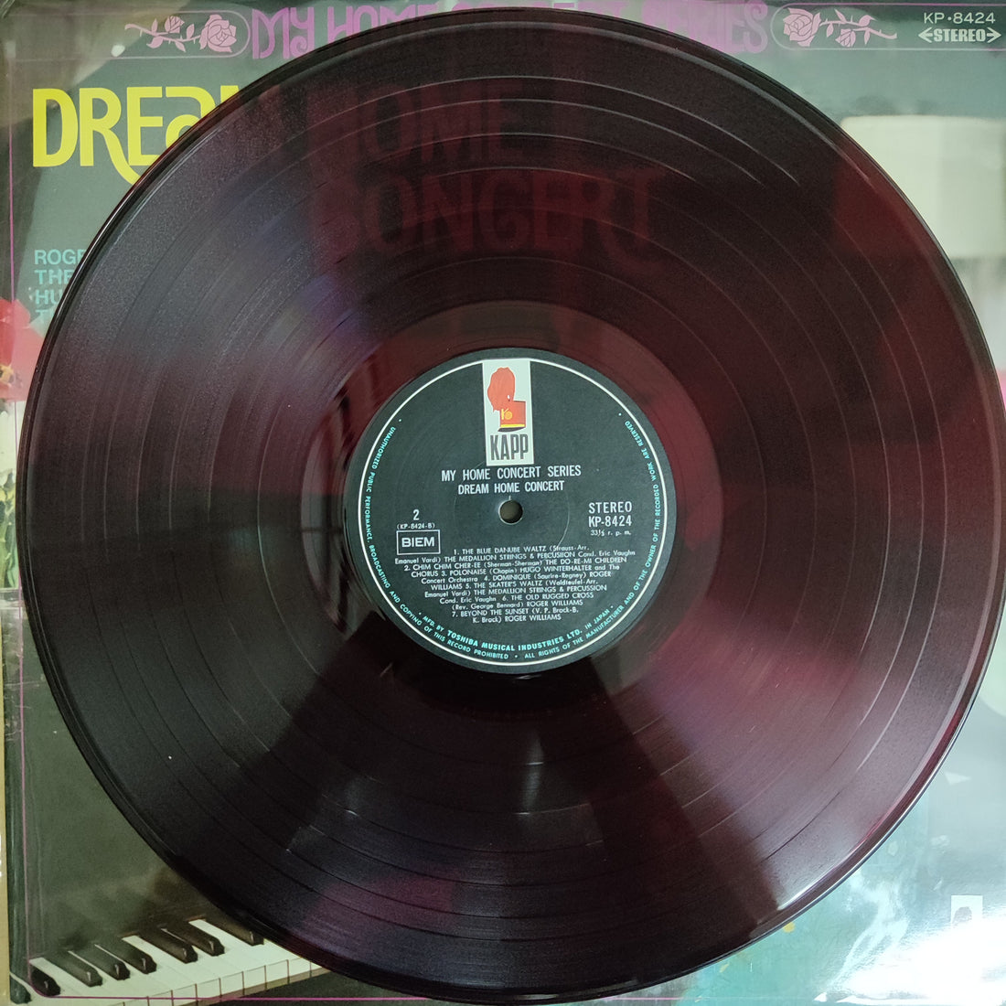 แผ่นเสียง Various - My Home Concert Series Dream Home Concert Vinyl VG+ แผ่นสีแดง