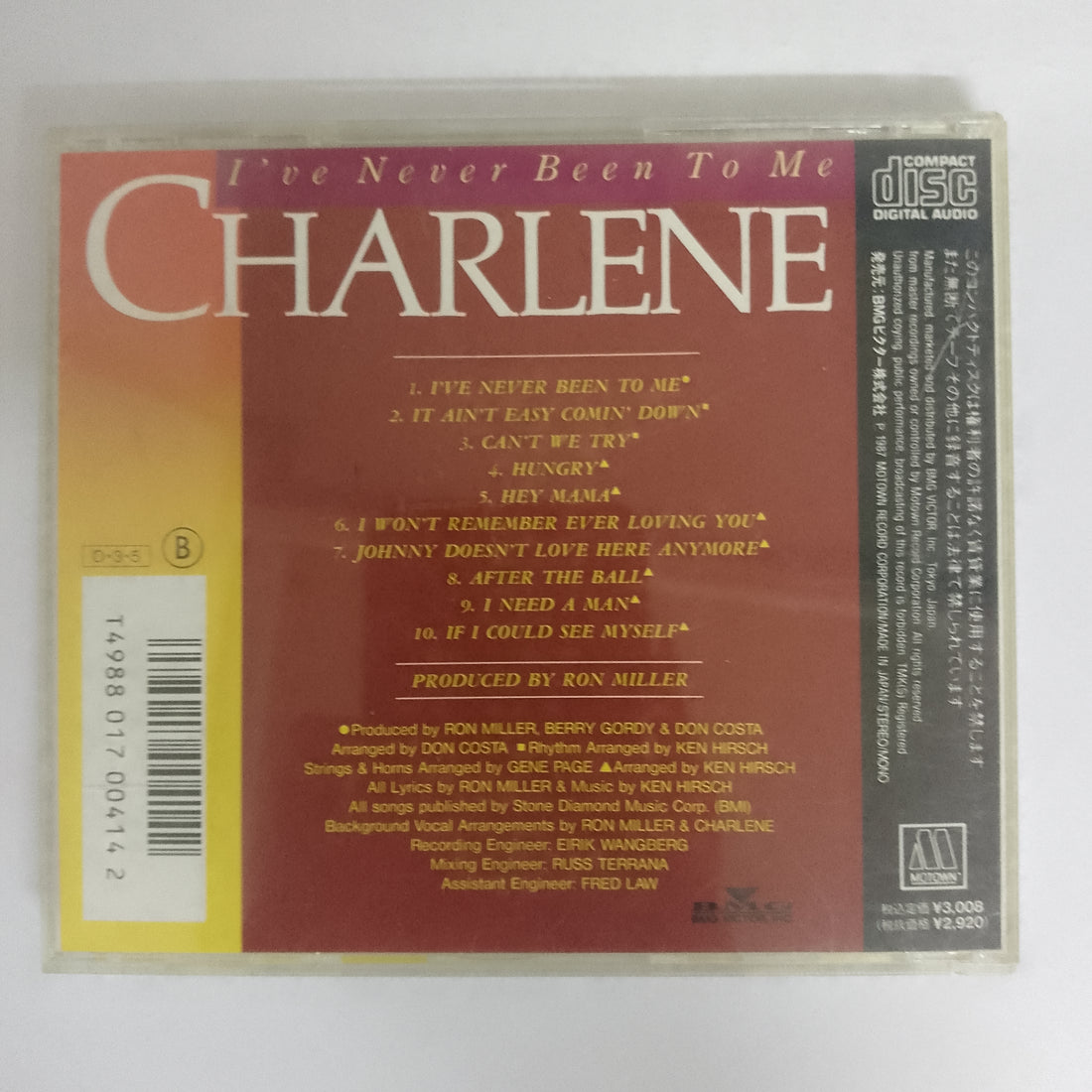ซีดี Charlene - I've Never Been To Me CD VG+