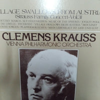 แผ่นเสียง Clemens Krauss - Village Swallows From Austria Strauss Family Cocert=Vol.3 Vinyl VG+