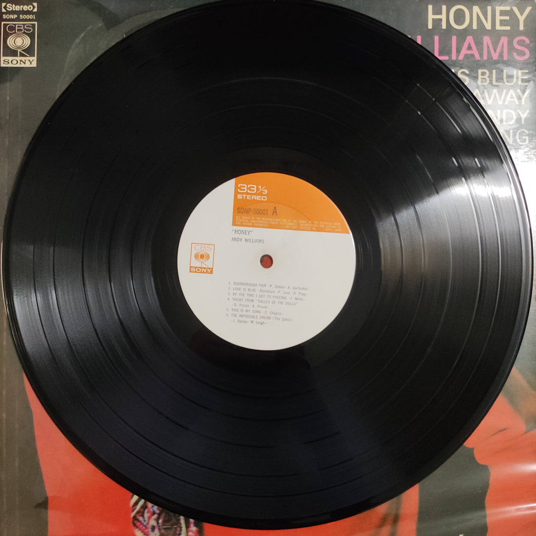 แผ่นเสียง Andy Williams - Honey Vinyl VG+