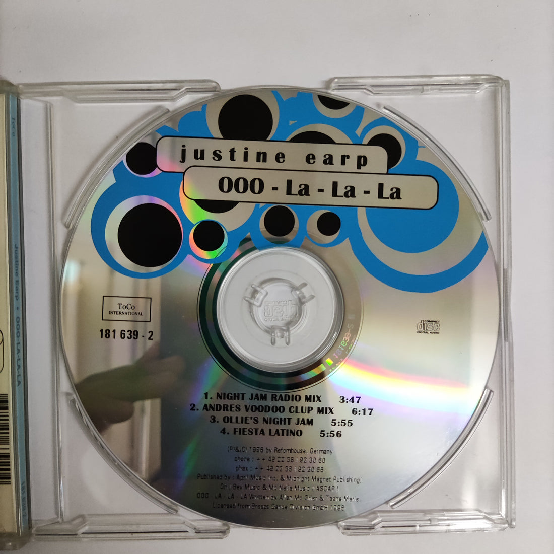 ซีดี Justine Earp - OOO-La-La-La CD VG