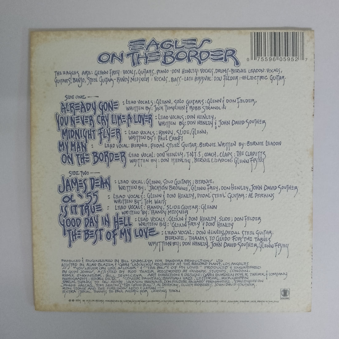 ซีดี Eagles - On The Border CD VG+