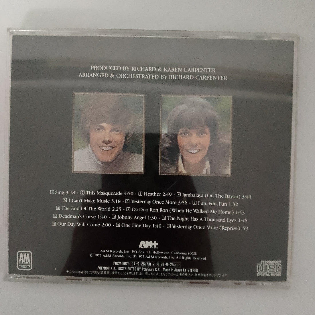 ซีดี Carpenters - Now & Then CD VG+
