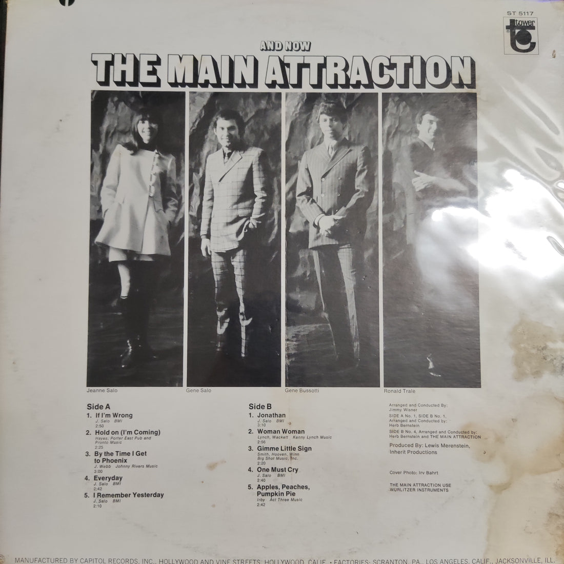 แผ่นเสียง The Main Attraction - And Now ..... The Main Attraction Vinyl VG+