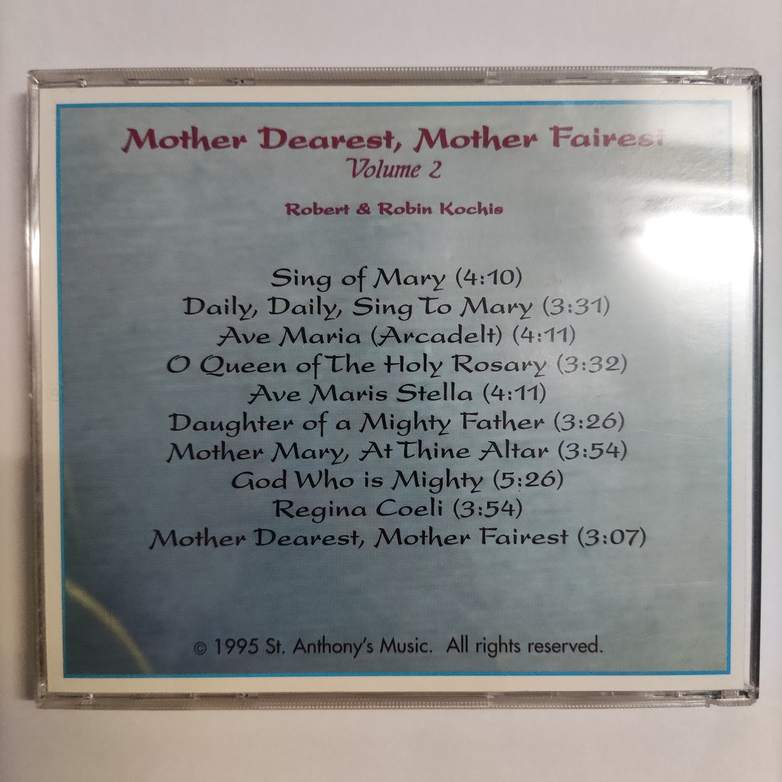 ซีดี Robert & Robin Kochis - Mother Dearest Mother Fairest Volume 2 CD VG+