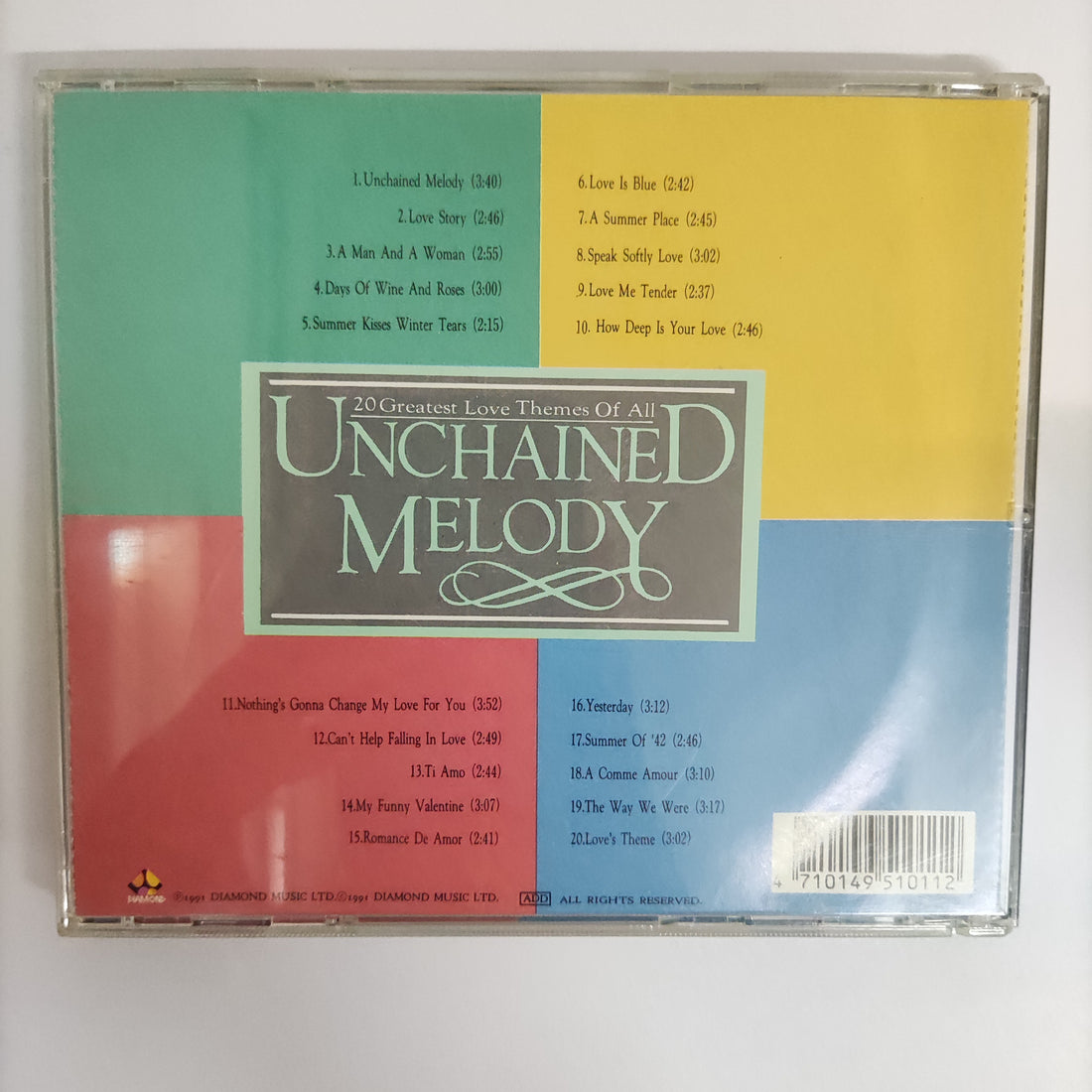 ซีดี Various - 20 Greatest Love Themes Of All Unchained Melody CD VG+