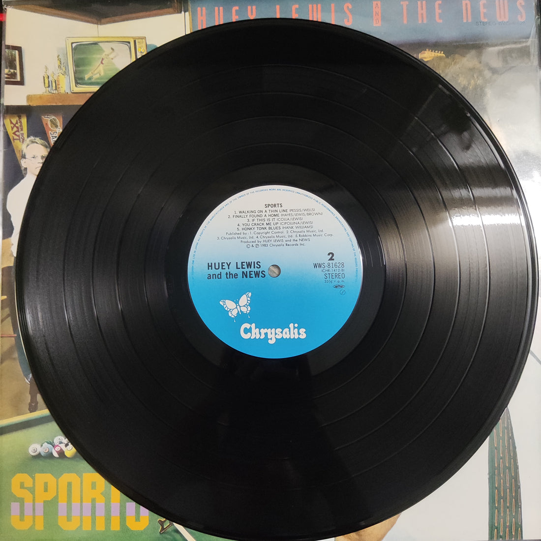 แผ่นเสียง Huey Lewis & The News - Sports Vinyl VG+