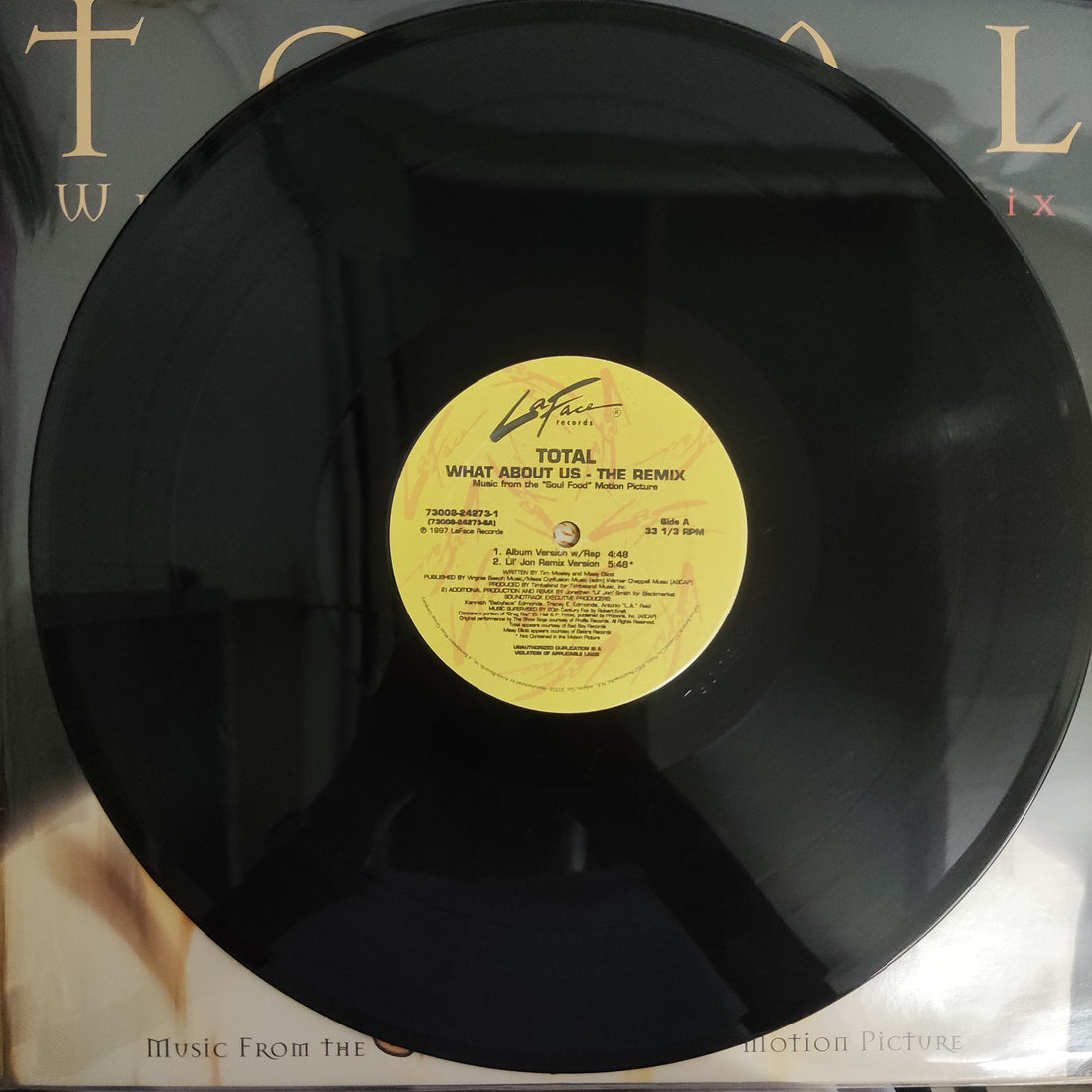 แผ่นเสียง Total - What About Us The Remix Vinyl VG+
