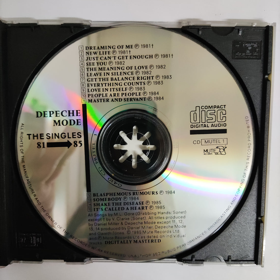 ซีดี Depeche Mode - The Singles 81 - 85 CD VG+