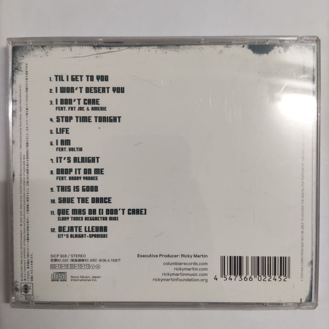 ซีดี Ricky Martin - Life CD VG+