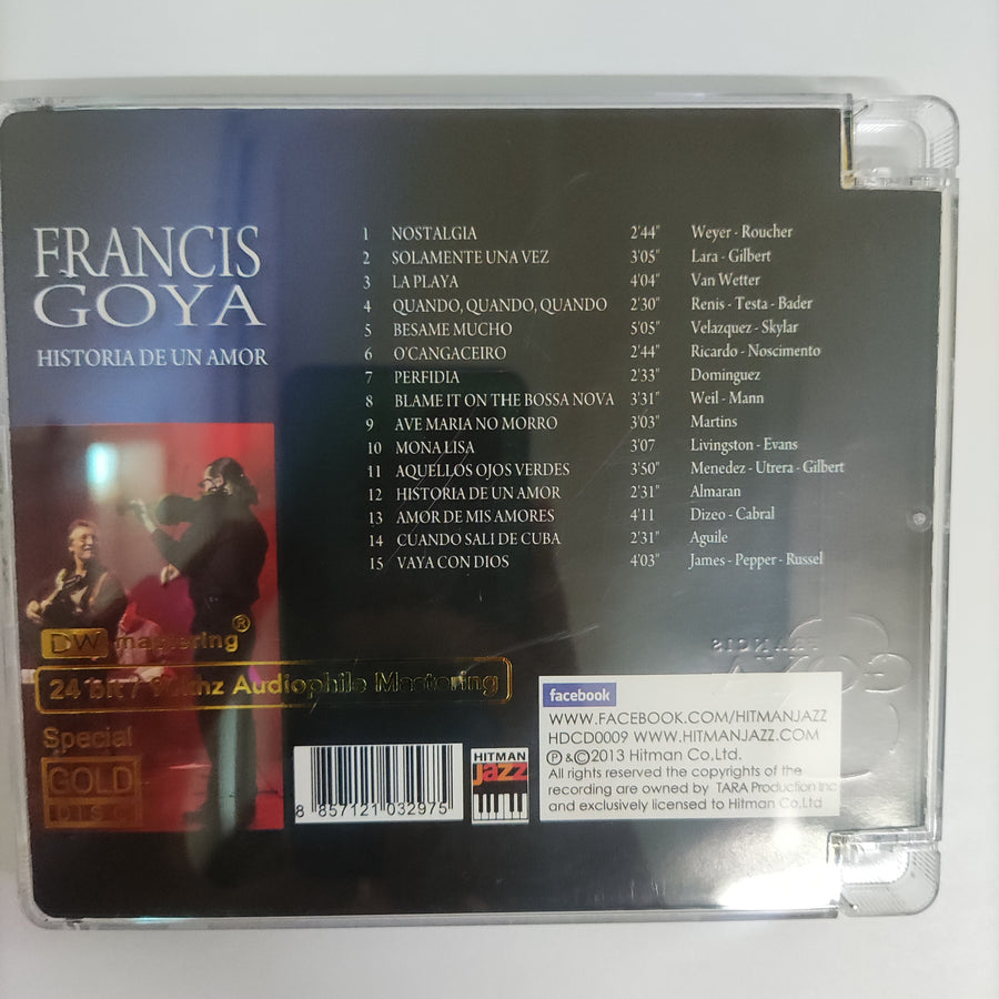 ซีดี Francis Goya - Historia De un Amor CD NM แผ่นทอง