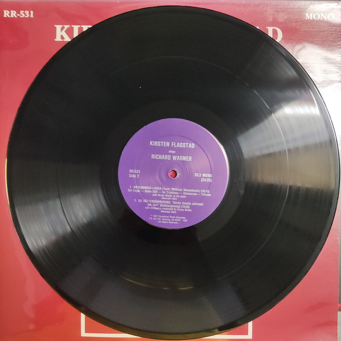 แผ่นเสียง Bruno Walter - KIRSTEN FLAGSTAD SINGS WAGNER / Gotterdammerung: Immolation Scene / Wesendonck Lieder: Two Versions Vinyl VG+