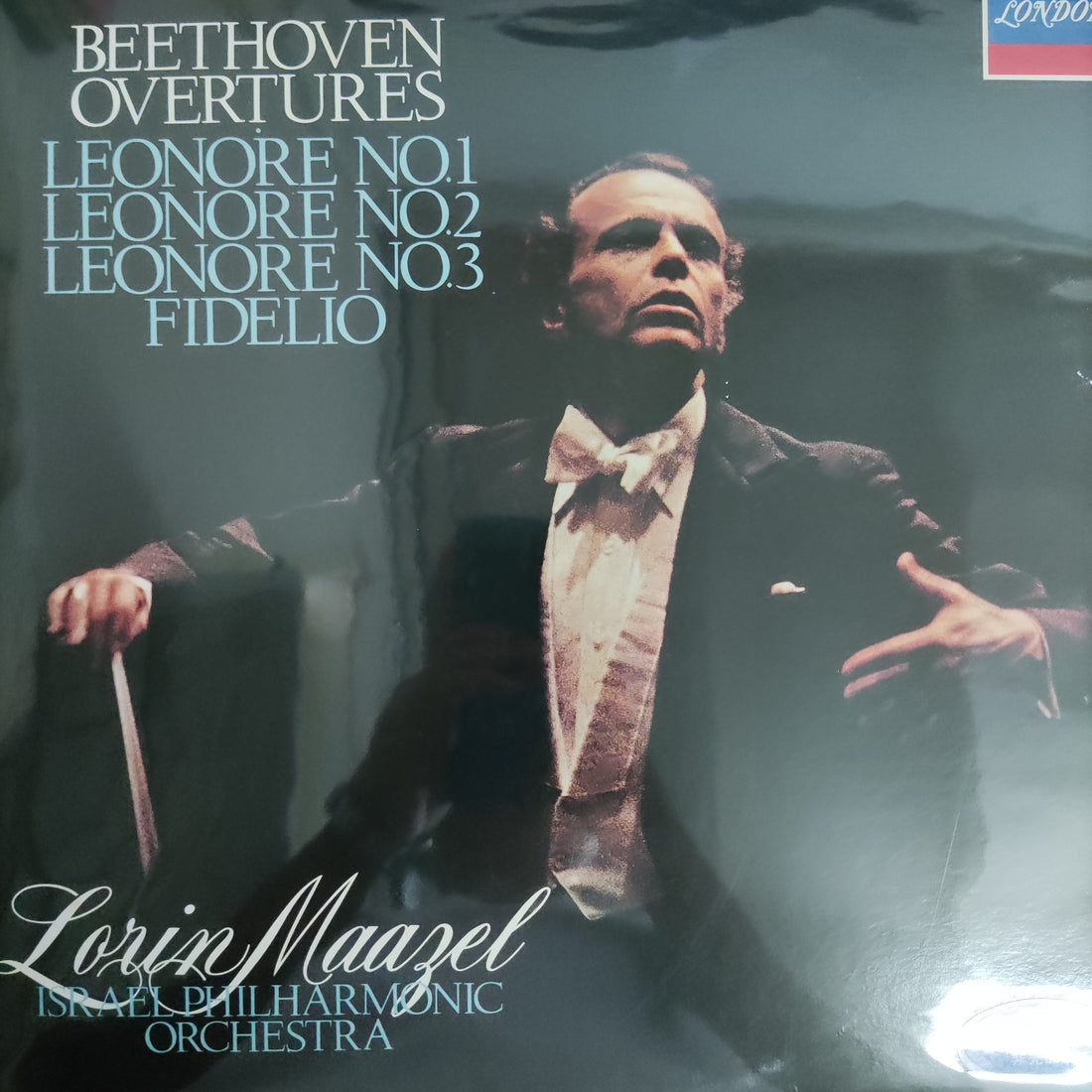 แผ่นเสียง Lorin Maazel - Israel Philharmonic Orchestra Beethoven Overtures Leonore No.1 Leonore No.2 Leonore No.3 Fidelio Vinyl VG+