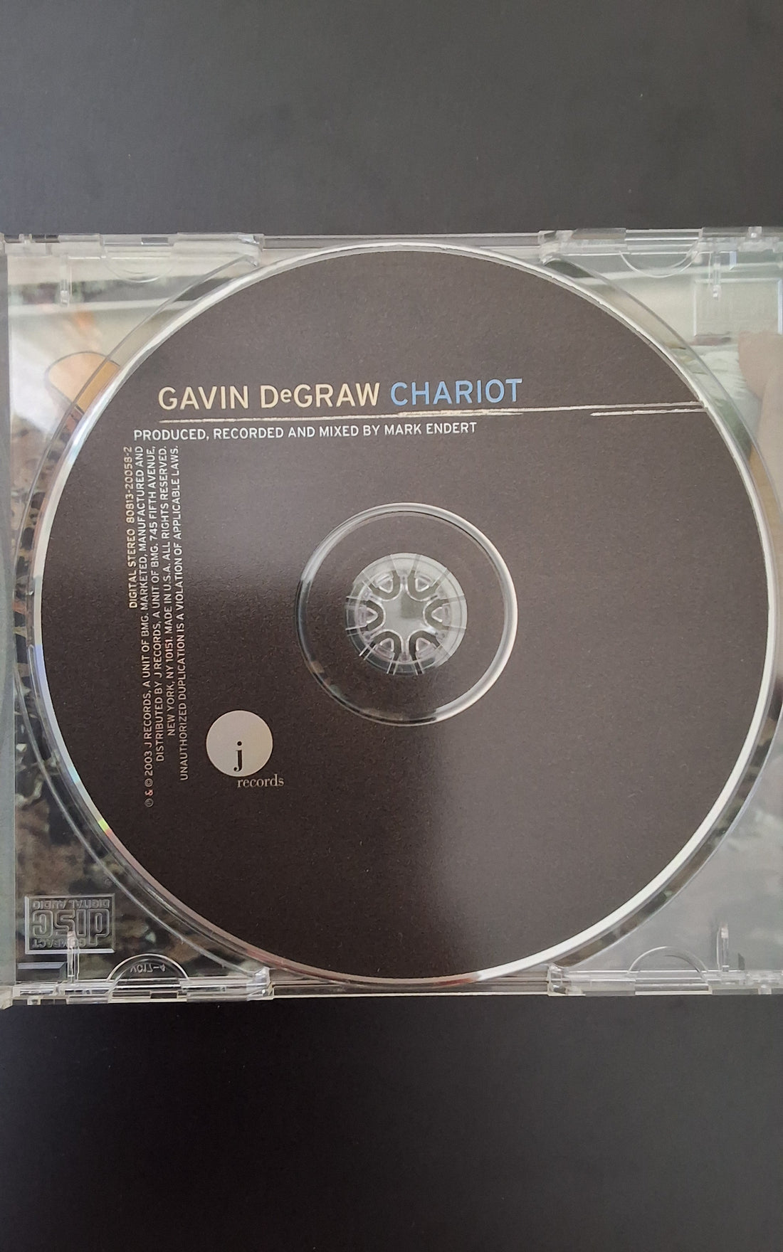 ซีดี Gavin DeGraw - Chariot CD VG+