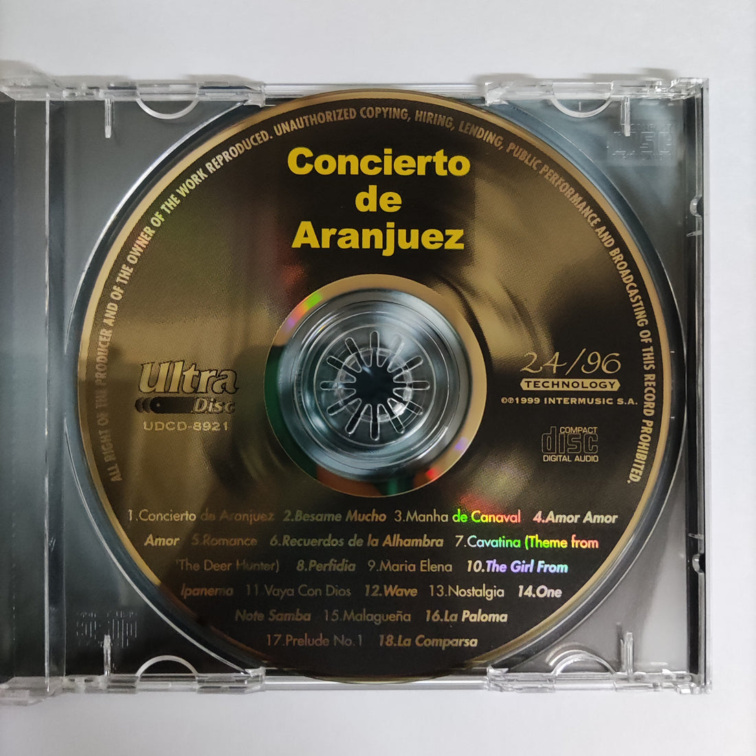ซีดี Lex Vandyke - The Latin Sound Of Lex Vandyke Concierto De Aranjuez CD NM แผ่นทอง