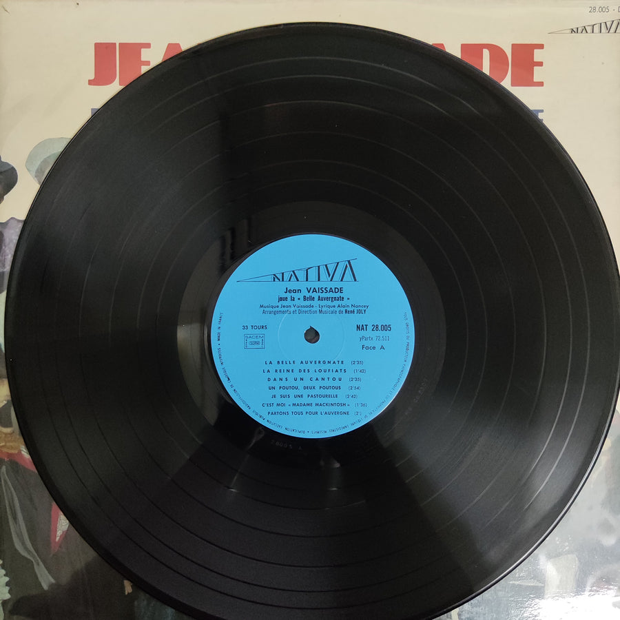 แผ่นเสียง Jean Vaissade - Et Son Accordeon Joue La Belle Auvergnate Vinyl VG+