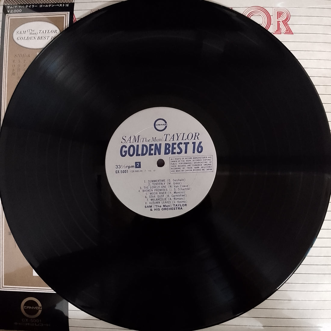 แผ่นเสียง Sam Taylor And His Orchestra - Golden Best 16 Vinyl VG+