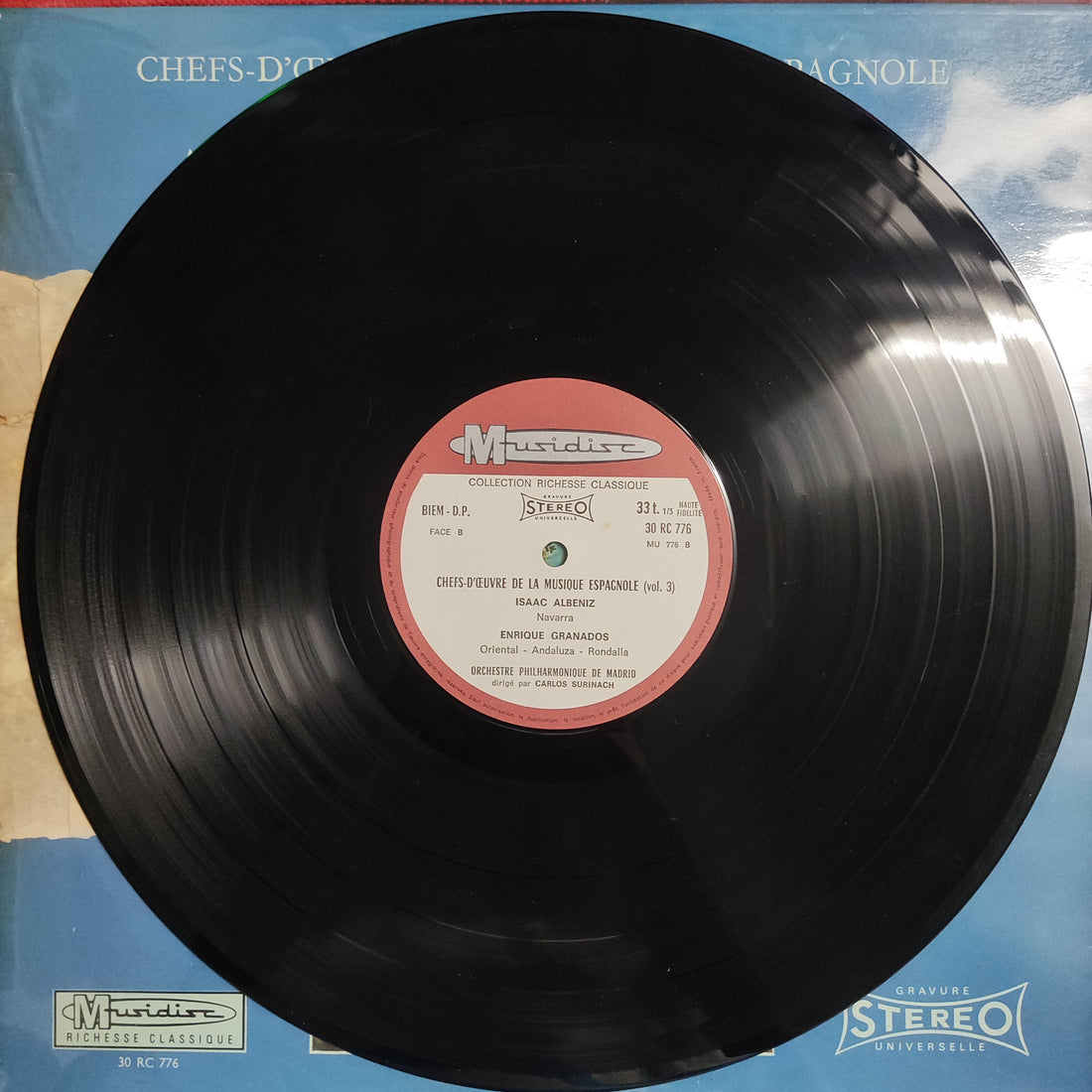 แผ่นเสียง Orchestre Philharmonique de Madrid, Carlos Surinach, Isaac Albéniz, Enrique Granados – Chefs D'Oeuvre De La Musique Espagnole - Vol.3 Vinyl VG+