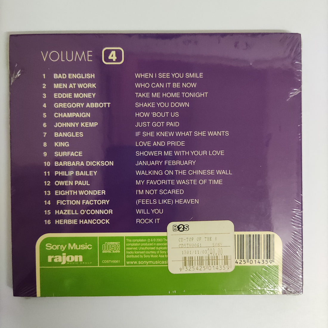 ซีดี Various - Original Artists : Original Hits!! Top Of The 80s Vol.4 CD M