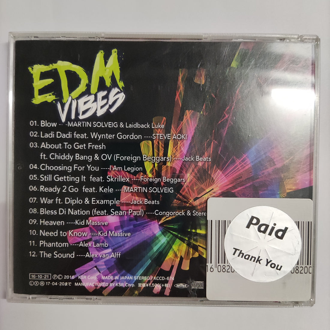 ซีดี Various - EDM Vibes CD VG+