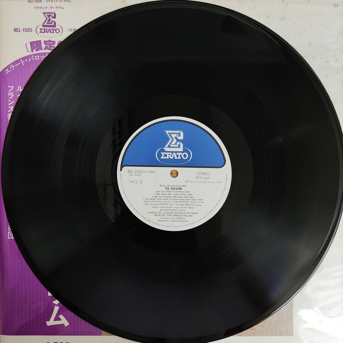 แผ่นเสียง Dir.Louis Martini - Chorale Des Jeunesses Musicales De France Orchestre Jean-François Paillard Vinyl VG+