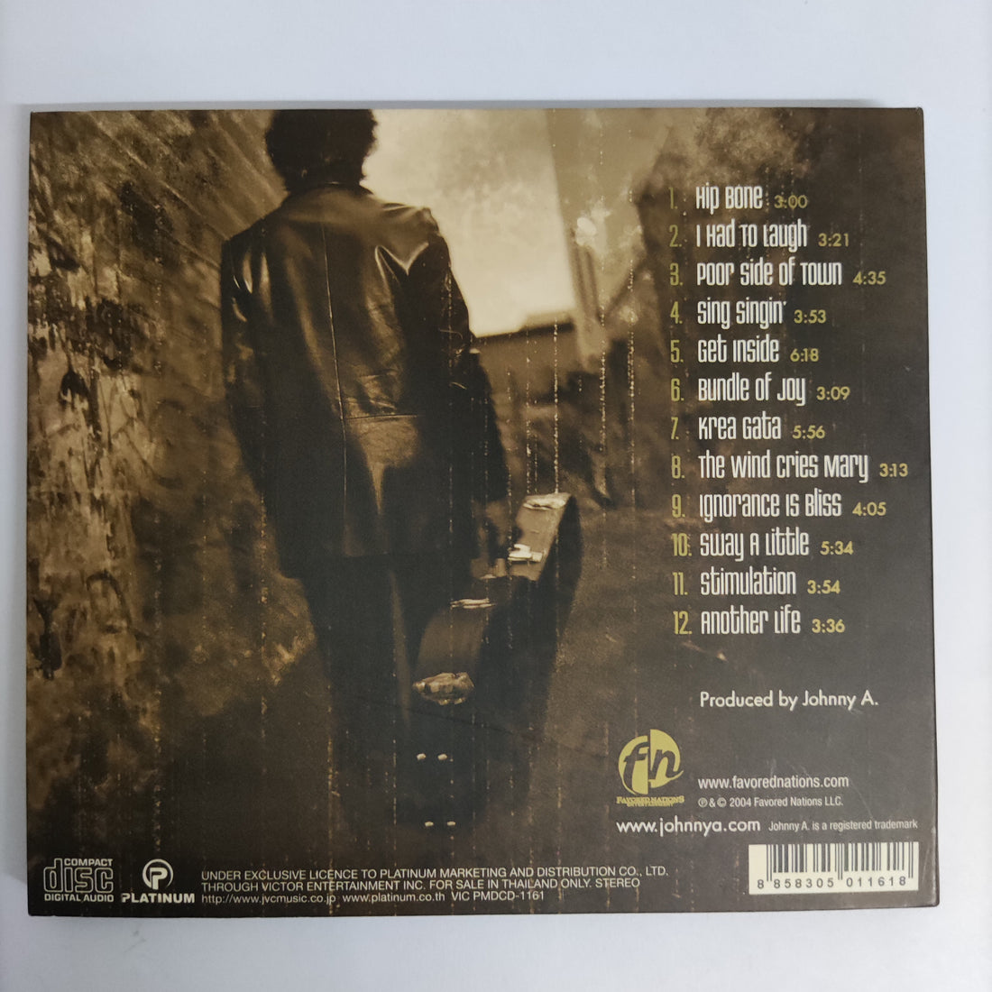 ซีดี Johnny A - Get Inside CD NM