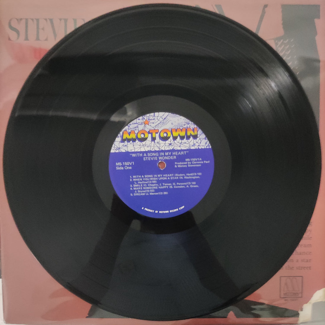 แผ่นเสียง Stevie Wonder - With A Song In My Heart Vinyl VG+