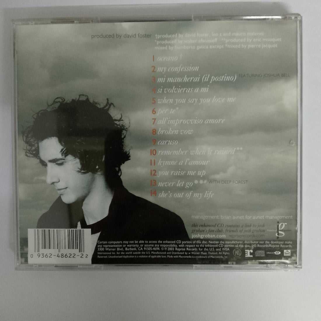 ซีดี Josh Groban - Closer CD VG+