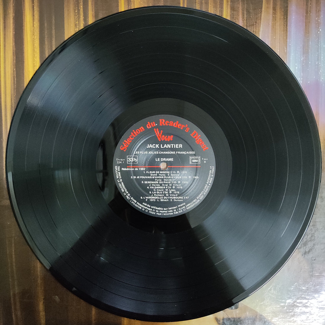 แผ่นเสียง Jack Lantier - Les Plus Jolies Chansons Francaises Vinyl VG+ 10LPs