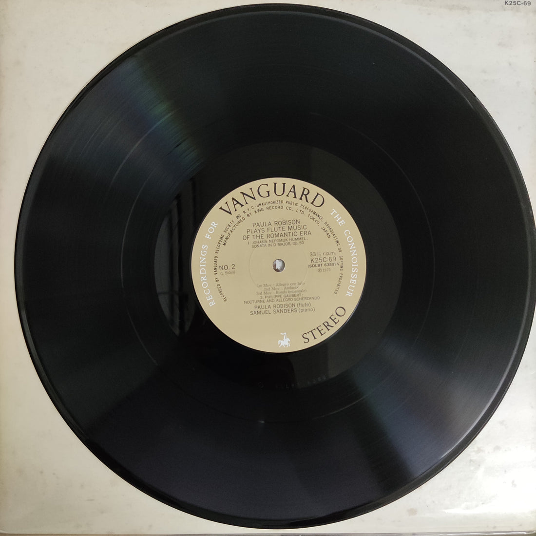 แผ่นเสียง Paula Robison - Plays Flute Music Of The Romantic Era Vinyl VG+