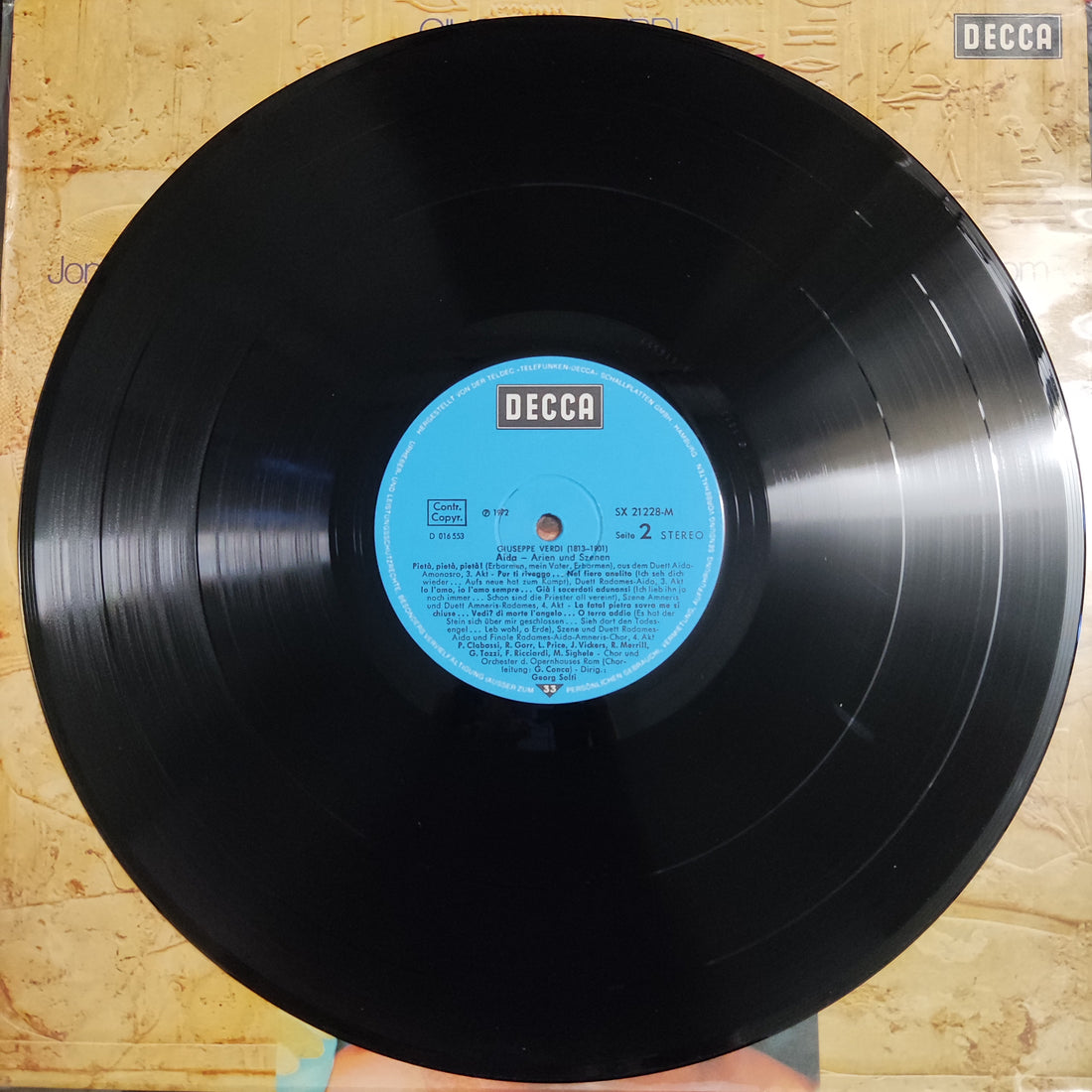 แผ่นเสียง Giuseppe Verdi, Leontyne Price, Jon Vickers, Robert Merrill, Coro Del Teatro Dell'Opera Di Roma Und Orchestra Del Teatro Dell'Opera Di Roma, Georg Solti - Aida Vinyl VG+