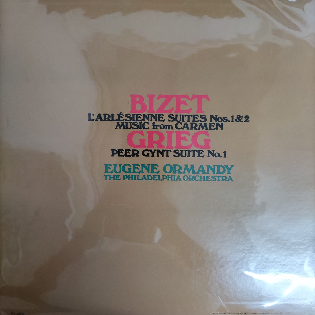 แผ่นเสียง Bizet / Grieg - L'Arlésienne Suites Nos.1&2 Peer Gynt Suite No.1 Eugene Ormandy The Philadelphia Orchestra Vinyl VG+