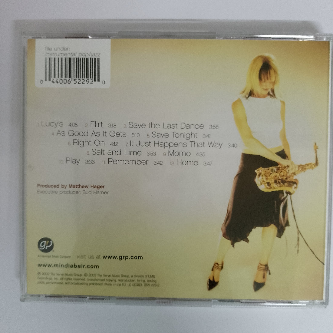 ซีดี Mindi Abair - It Just Happens That Way CD NM