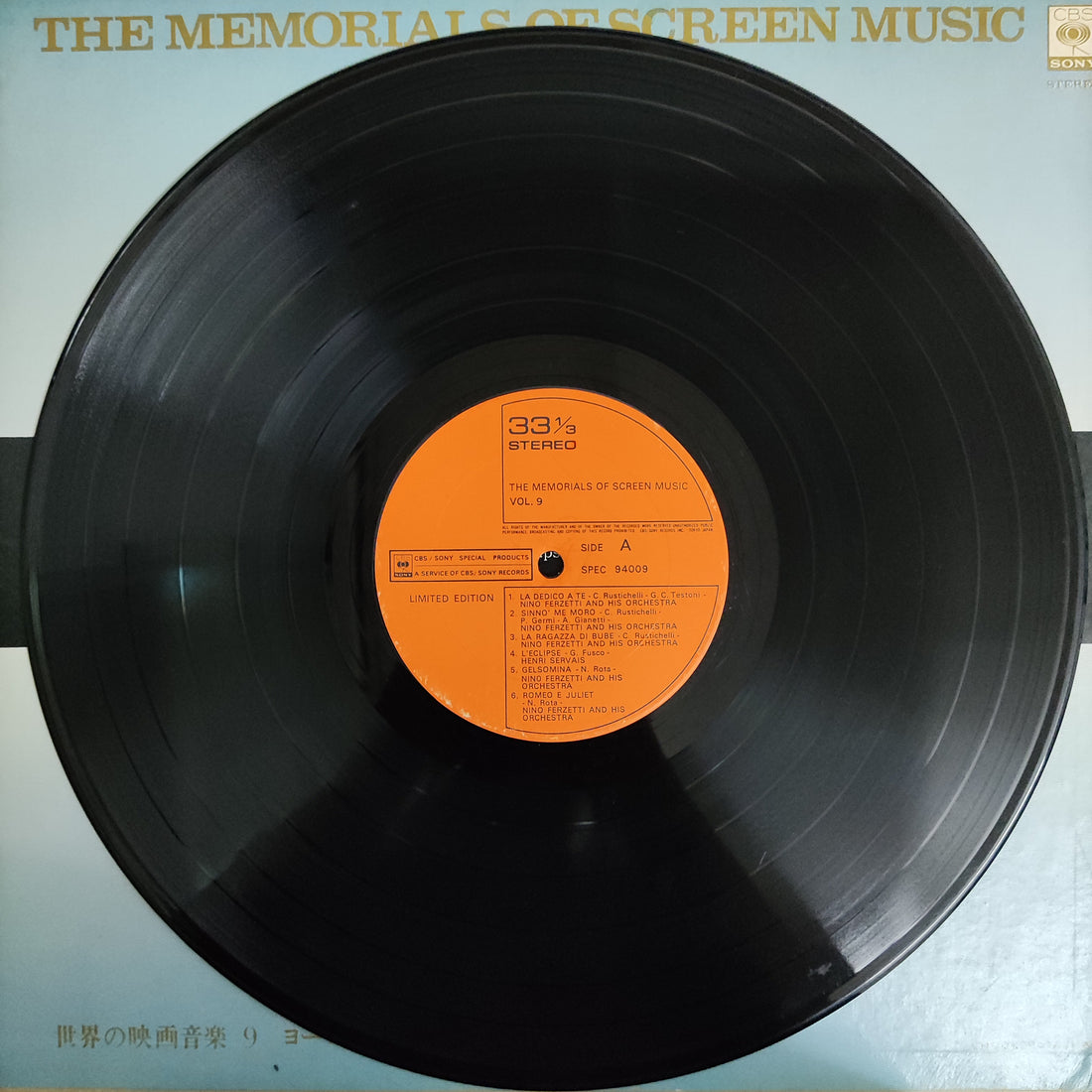 แผ่นเสียง Various - The Memorials Of Screen Music Vol.9 Vinyl VG+