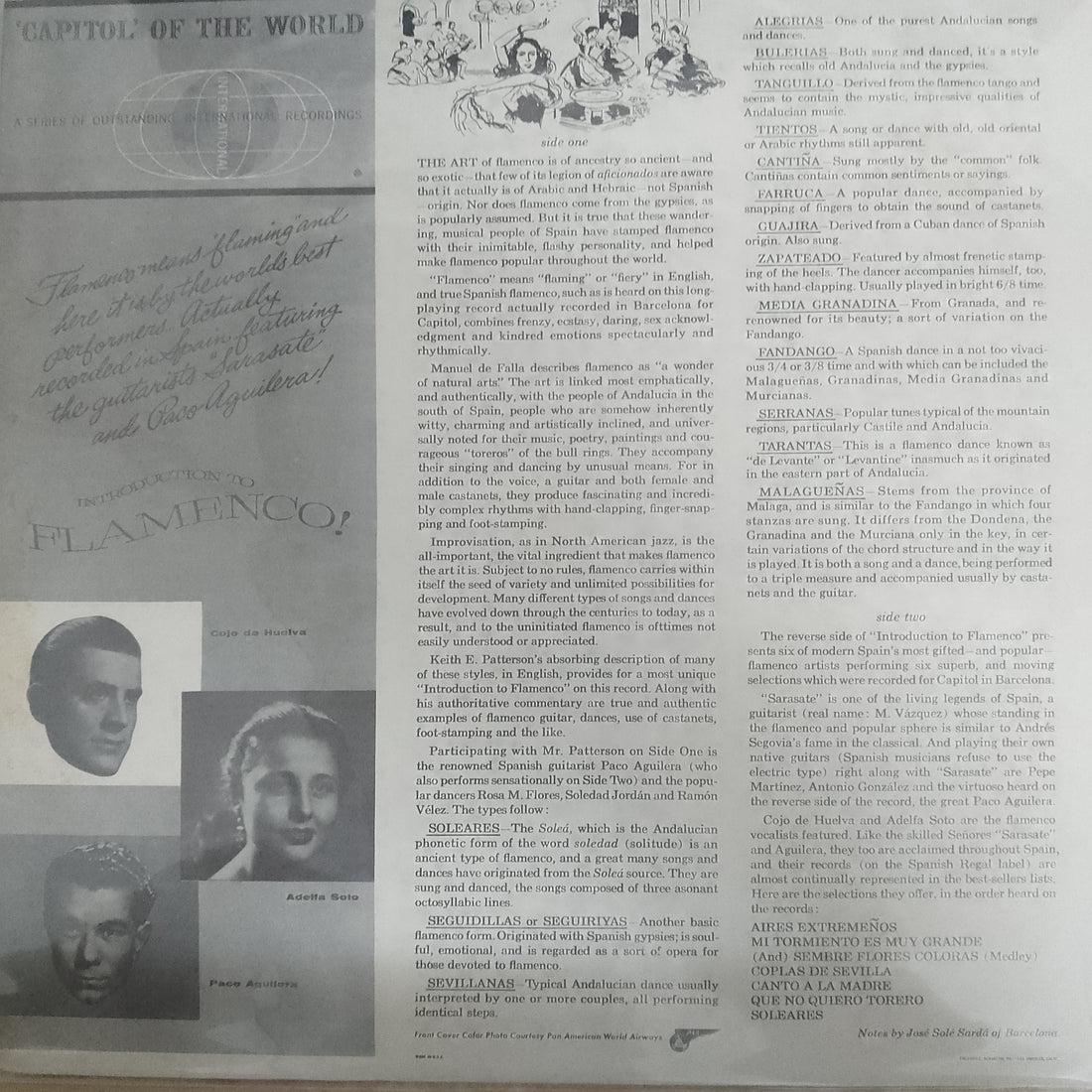 แผ่นเสียง Cojo De Huelva - Introduction To Flamenco Vinyl VG+