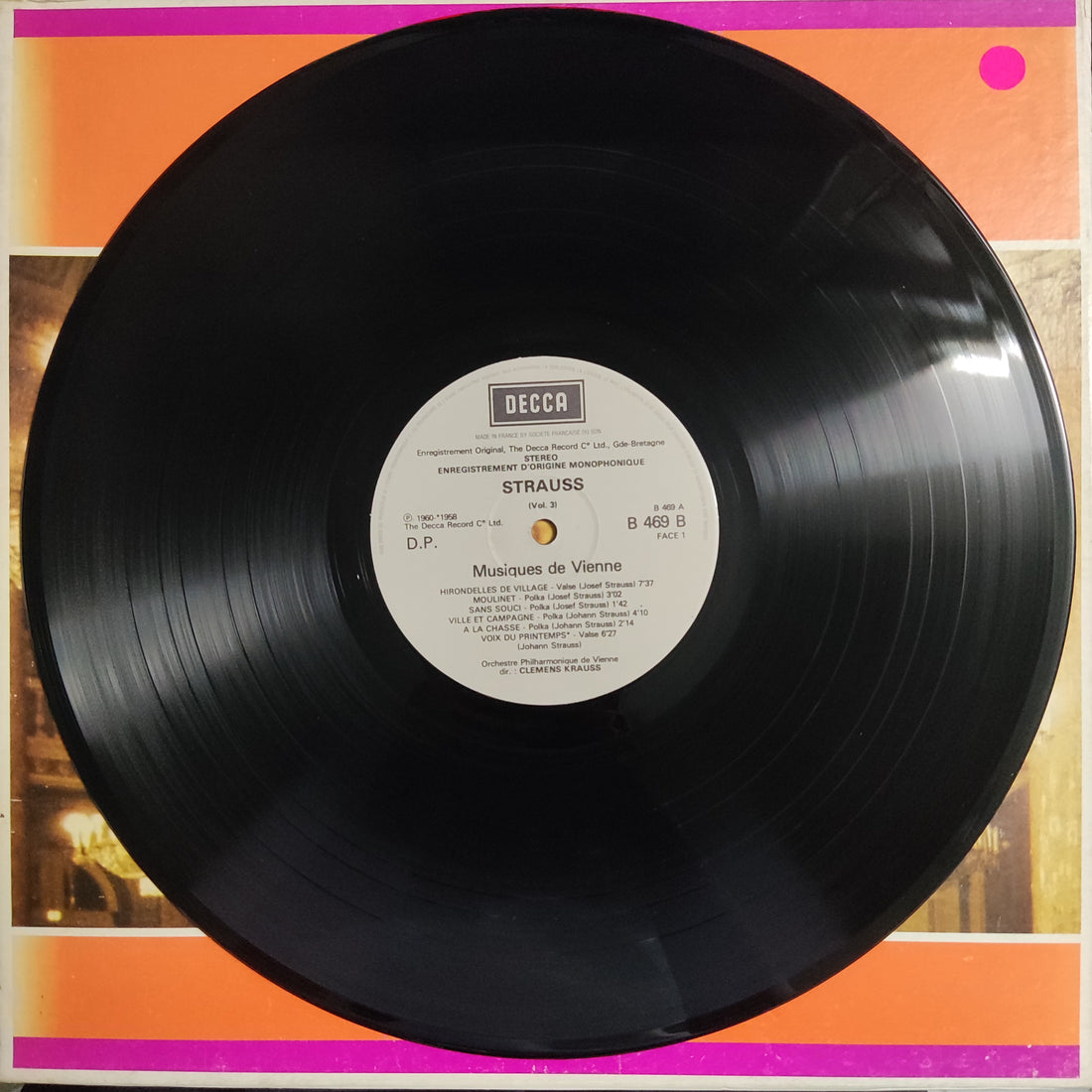 แผ่นเสียง Johann Strauss Jr – Musiques de Vienne Vinyl VG+ 3LPs