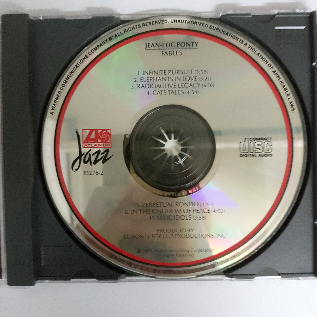 ซีดี Jean-Luc Ponty - Fables CD NM