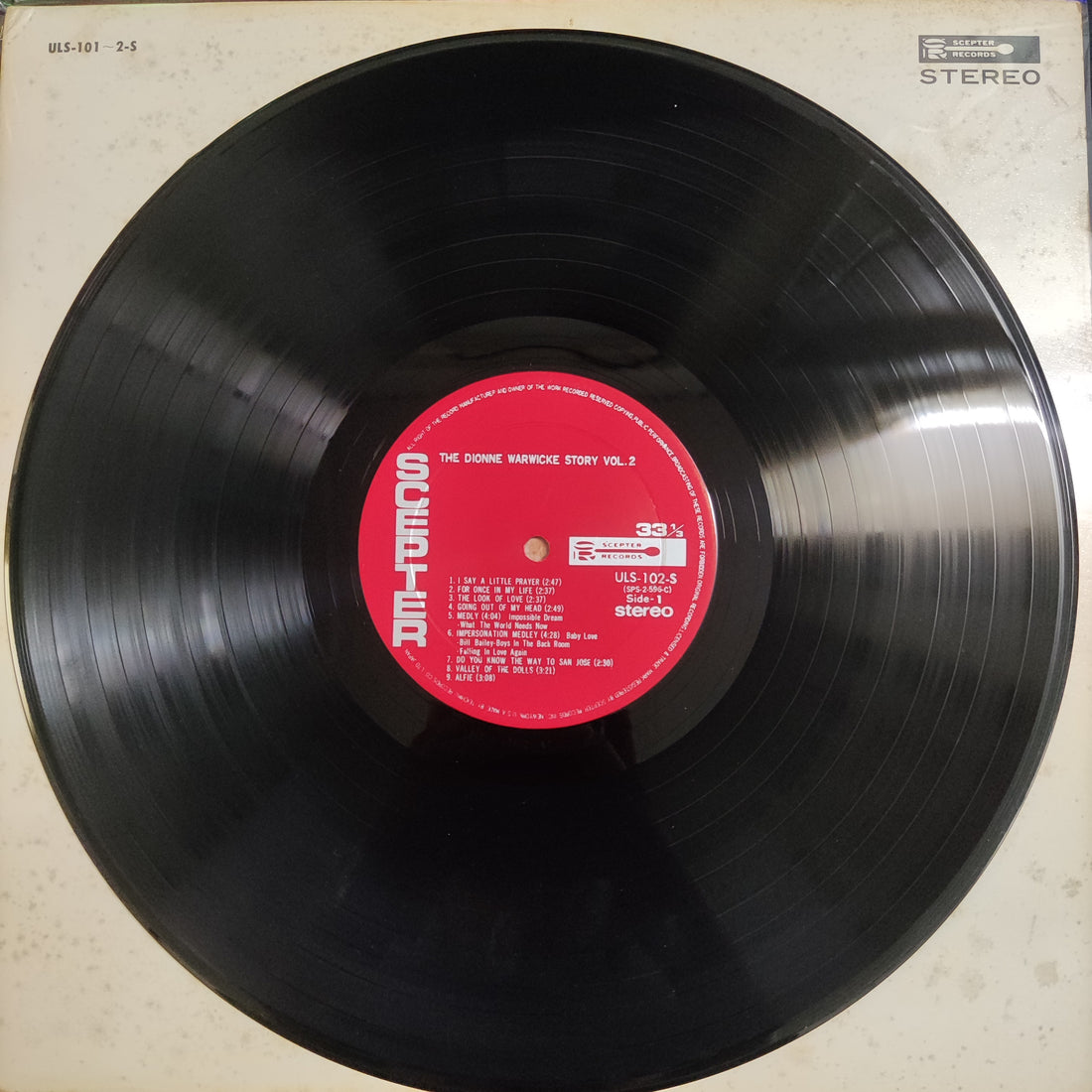 แผ่นเสียง Dionne Warwick - The Dionne Warwicke Story Vol. 1・2 Vinyl VG+ 2LPs