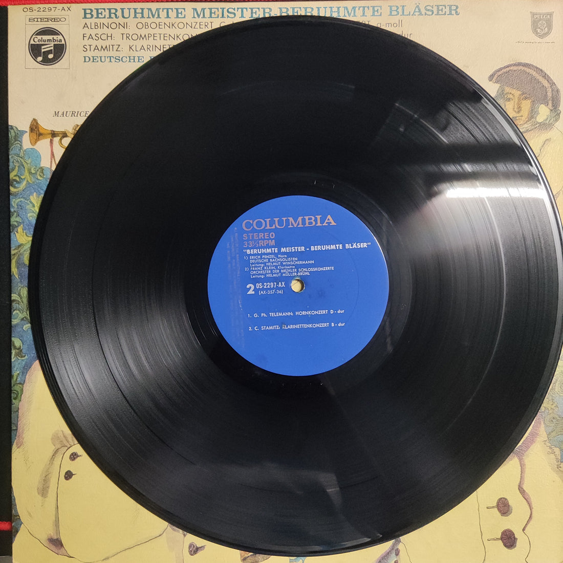 แผ่นเสียง Various - Helmut Winschermann,Oboe / Aurele Nicolet,Flote / Maurice Andree,Trompete / Deutsche Bachsolisten / Helmut Winschermann Vinyl VG+