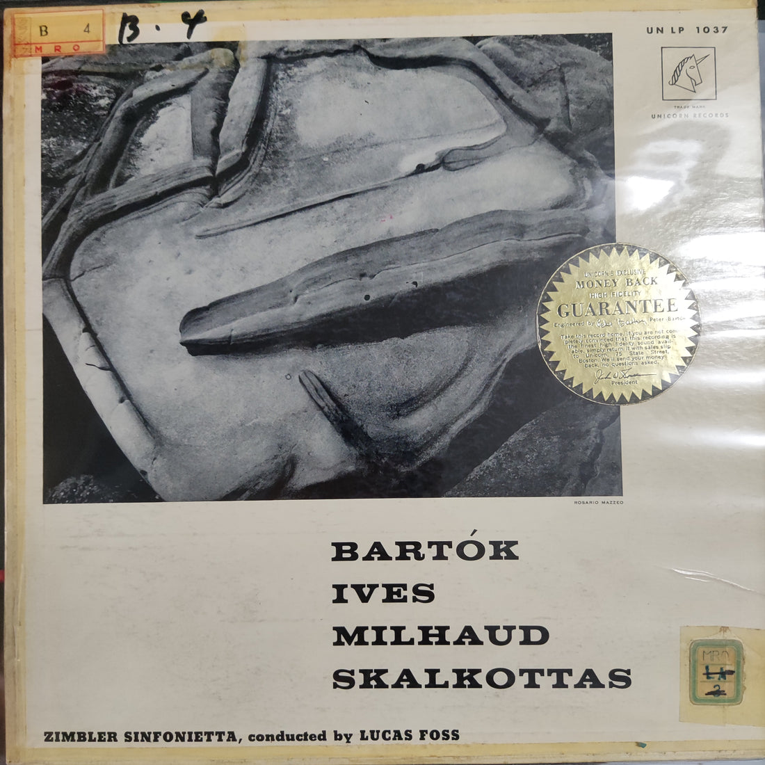 แผ่นเสียง Lukas Foss - Bartok Ives Milhaud Skalkottas Vinyl VG+